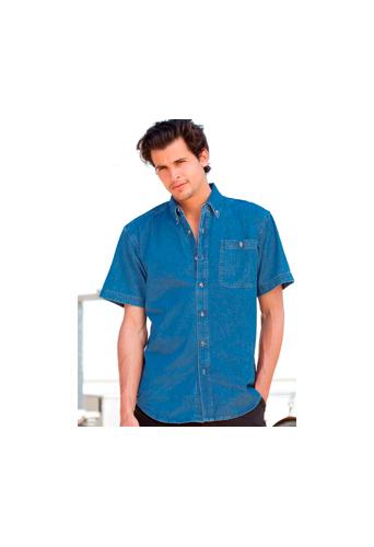 FR14 CHEMISETTE MANCHES COURTES DENIM